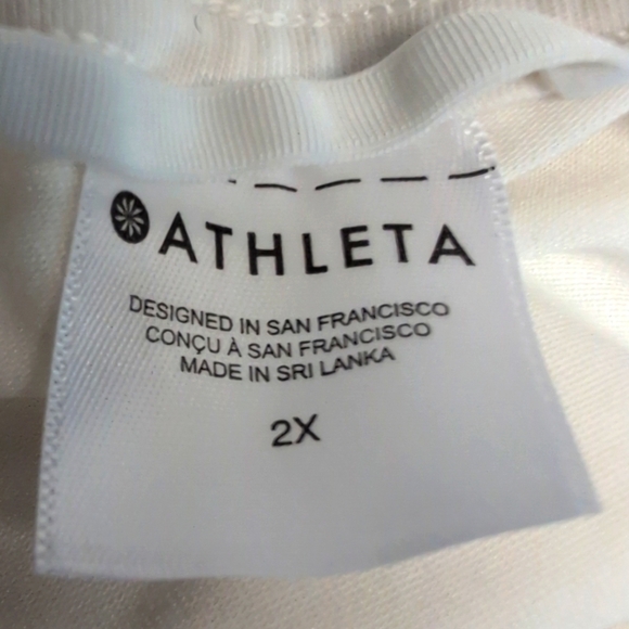 Athleta Air Out Cinch Tank in Ivory Size 2X Plus Athleisure Workout Gym EUC - Picture 7 of 9